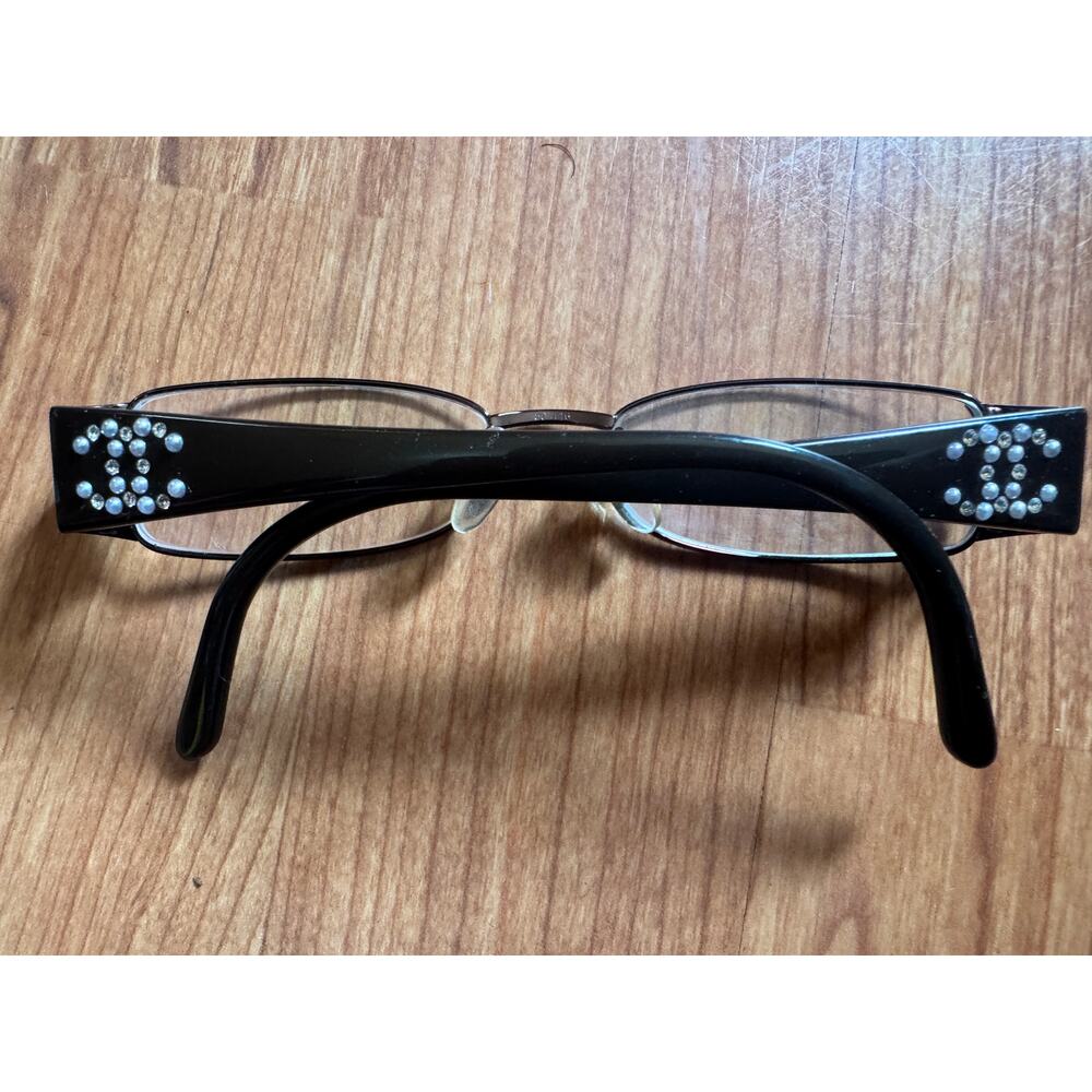 CHANEL 2118-H-B c.108 Italy Eyeglasses Frame 50-16-135 Pearls & Crystals Logo